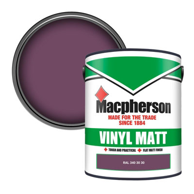 Macpherson Trade Walls & Ceilings Vinyl Matt Emulsion Paint Ral 340 30 30 (340 30 30) 5L from B&Q