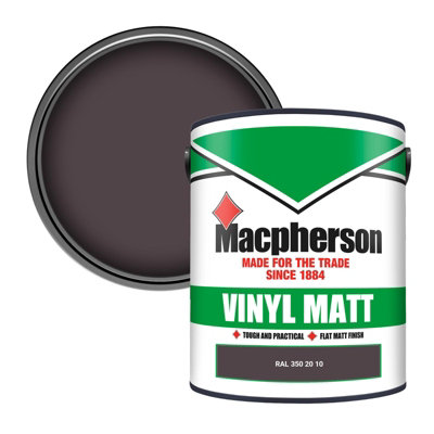 Macpherson Trade Walls & Ceilings Vinyl Matt Emulsion Paint Ral 350 20 10 (350 20 10) 5L from B&Q