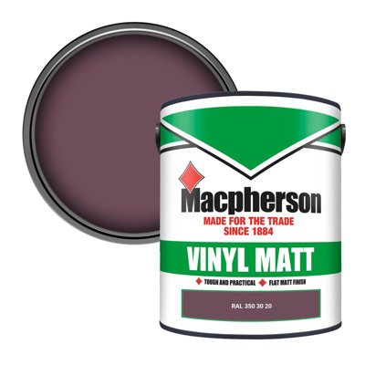 Macpherson Trade Walls & Ceilings Vinyl Matt Emulsion Paint Ral 350 30 20 (350 30 20) 5L from B&Q