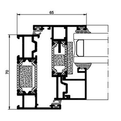 945mm (W) x 995mm (H) Aluminium Flush Casement Window - 2 Bottom Opening Windows - Anthracite Internal & External