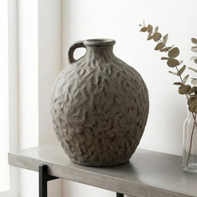 Garden Greatness Artisan Speckled Jug Vase Decor from B&Q
