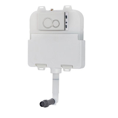Dual Flush Concealed Cistern and Painting Round Chromed Flush Plate - Image 3