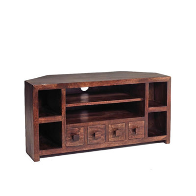 Worcester Poko Dark Mango Corner Tv Unit from B&Q