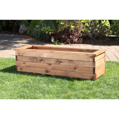 Marlborough Traditional Extra Large Wooden Trough Planter from B&Q