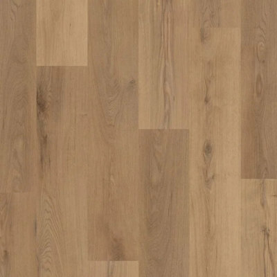 B&Q Colon 4387 Brookland Oak Matte Wood Effect Glue-Down Luxury Vinyl Tile - Plank(2Mm Lvt) For Home (All Rooms) - Covers 3.37Sqm