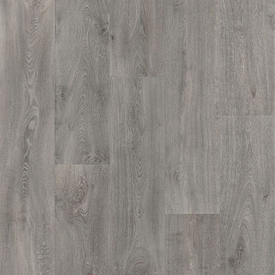 Island Oak Grey 2.8mm Vinyl Flooring Wood Effect Plank For HomeOffice & Heavy Commercial-5M(16'4") X 3M(9'9")-15M² from B&Q