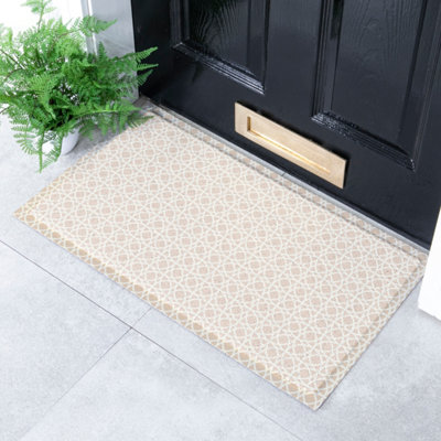 Artsy Doormats Circles Neutral Indoor Outdoor Doormat (70 X 40Cm) from B&Q