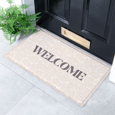 Artsy Doormats Pebble Welcome Indoor Outdoor Doormat (70 X 40Cm) from B&Q