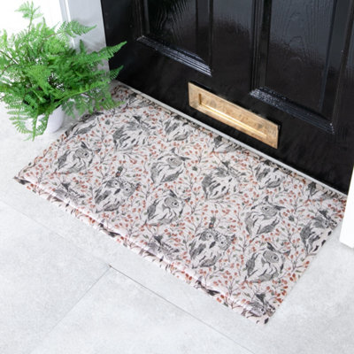 B&Q -  Owl Pattern Doormat (70 X 40Cm)