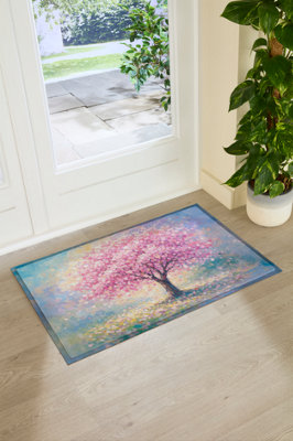 Artsy Doormats Blossom Tree Indoor Outdoor Doormat B&Q