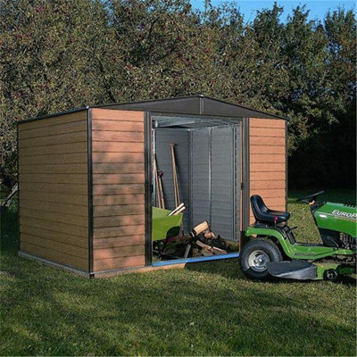 Cheshire 10 X 8 Deluxe Woodvale Metal Shed (Including Floor)