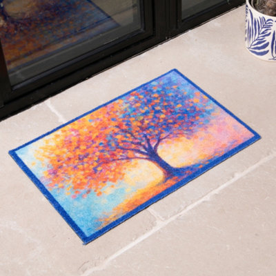 B&Q -  Tree Of Life Indoor Washable Doormat