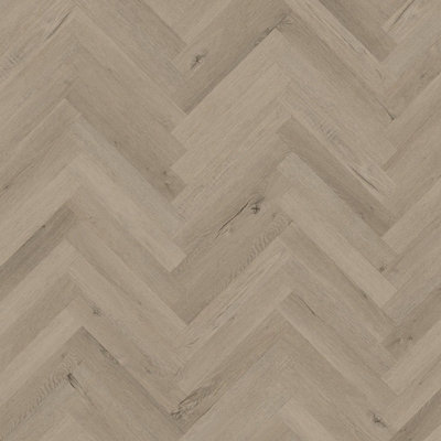 B&Q Elba Oak Wood Effect Glue Down Luxury Vinyl Tile-Herringbone(2Mm Lvt)For Domestic,Commercial Use 3.345Mâ² Per Pack