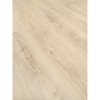  - Zodia Albit Oak Beige D4533 Wood Effect Click Laminate Flooring-Plank (12mm),for Home (All Room) & Commercial Use-Covers 1.33Sqm