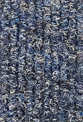 B&Q Commerce Tile Rib Oxford 586 Modern Contract Carpet Tiles For Domestic & Heavy Commercial Use Grey/Blue