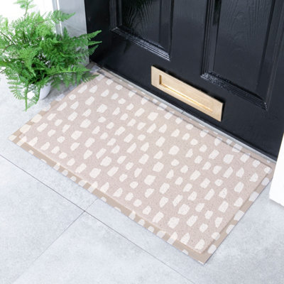 Artsy Doormats Mushroom Dashes Indoor Outdoor Doormat (70 X 40Cm) from B&Q