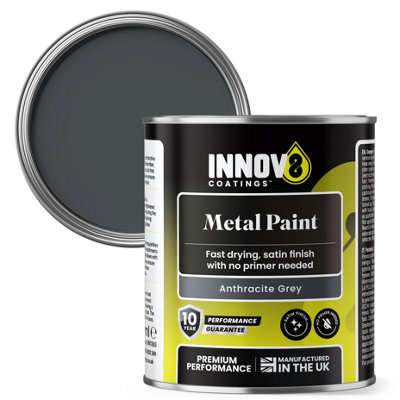Innov8 Coatings Satin Finish Anthracite Grey Metal Paint 250Ml - Image 3