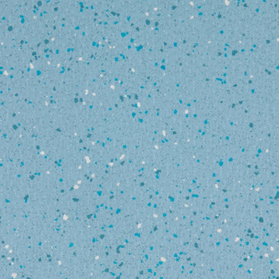 B&Q Speckled Effect Vinyl Flooring, Non-Slip Contract Commercial Vinyl Flooring With 2.0Mm Thickness-3M(9'9") X 2M(6'6")-6M² Blue