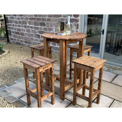 B&Q -  Traditional Alfresco Bar Set Four Seater