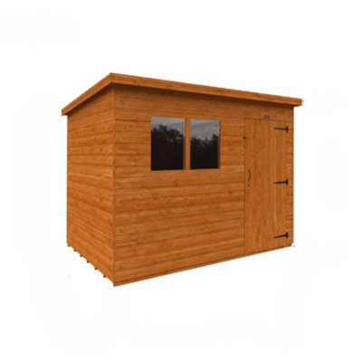 9Ft X 6Ft (2650mm X 1750mm) Horsforth Shiplap Pent Shed With 2 Window (12mm Tongue And Groove Floor And Roof)