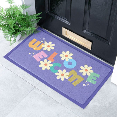 Artsy Doormats Elizabeth Olwen Welcome Indoor/outdoor Doormat (70X40Cm) from B&Q