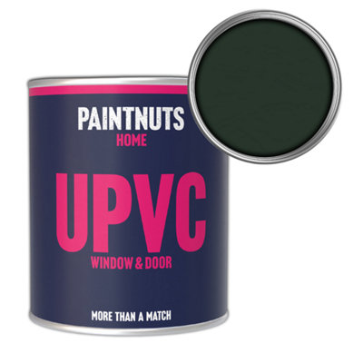 Paintnuts Upvc Window & Door Weatherproof Satin PaintFir Green (Ral6009)500Ml Tin from B&Q
