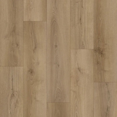 Essential Linden Oak Wood Effect Glue Down Lvt FlooringPlank (2mm) For BedroomLiving Room & Kitchen  4.59M² Per Pack