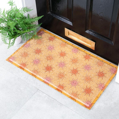 Native Natural Sun Pattern Doormat (70 X 40Cm) from B&Q