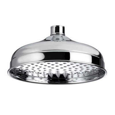 Clifton Traditional Chrome 200mm Shower Head from B&Q