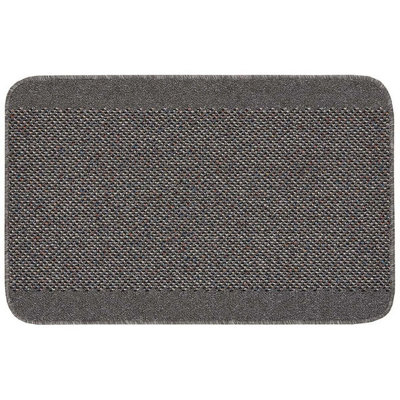 Grey Modern Plain Stain-Resistant Mat For Living RoomUtility RoomDining RoomBathroom & Kitchen -67Cm X 200Cm (Runner) from B&Q