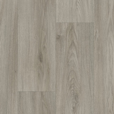 Grey Modern Wood Effect Anti-Slip Vinyl Flooring For HomeShopsOffices2.0mm Thick Vinyl Sheet-5M(16'4") X 3M(9'9")-15M² from B&Q