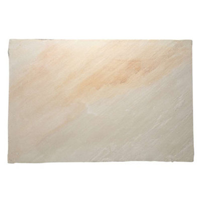 Stonewise Fossil Mint Riven Sandstone Paving Slabs 600X900mm,pack Of 10Natural Stone For Garden Patios,outdoor And Landscape from B&Q