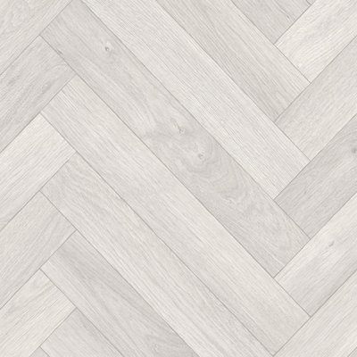 B&Q Modern Wood Effect Anti-Slip Vinyl Flooring For Home, Shops, Offices, 2.0Mm Thick Vinyl Sheet-3M(9'9") X 3M(9'9")-9M² Grey