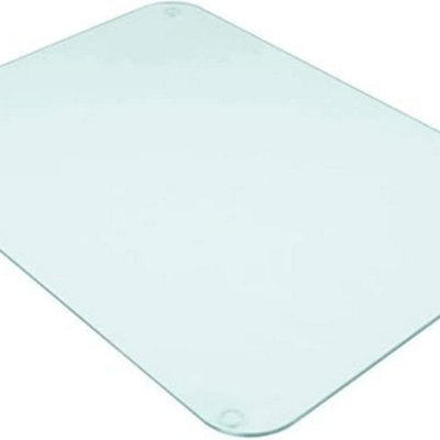 Biznest Clear Tempered Glass Kitchen Worktop Saver/chopping Board Clear Surface Protector60 X 40Cm from B&Q