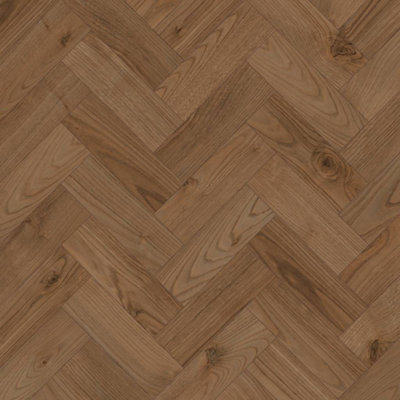 B&Q Holpa 2008 Oak Wood Effect Glue-Down Luxury Vinyl Tile-Herringbone(2.5Mm Lvt) For Domestic & Commercial Use-Covers 3.763Sqm
