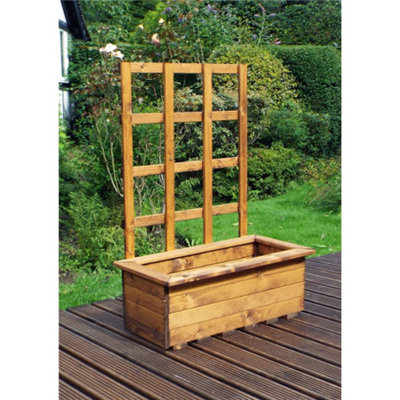 Marlborough Traditional Large Kensington Wooden Planter from B&Q