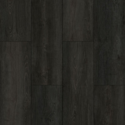 Antigua Charcoal Wood Effect Glue Down Luxury Vinyl Tile-Plank(2.5mm Lvt)For Domestic & Commercial Use 3.67M²Per Pack from B&Q