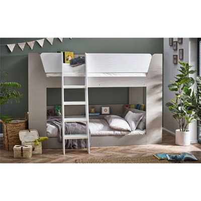 Ashfield Taupe And White Finish Bunk Bed 3Ft (90Cm) from B&Q