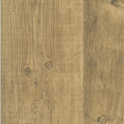 B&Q Brown Wood Effect Flooring, Contract Commercial Heavy-Duty Vinyl Flooring With 3.8Mm Thickness-5M(16'4") X 4M(13'1")-20M²