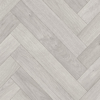  - Grey Modern Wood Effect Anti-Slip Vinyl Flooring For HomeShopsOffices2.8mm Thick Vinyl Sheet-7M(23') X 4M(13'1")-28M²