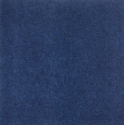  - Commerce Tile Velour Royal 507 Blue Modern Contract Carpet Tiles For Domestic & Heavy Commercial Use