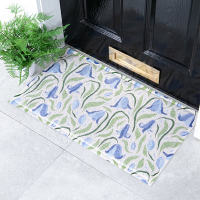 Native Natural Bluebells Pattern Doormat (70 X 40Cm)