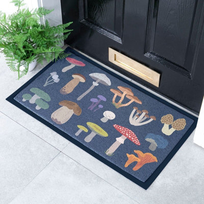 Native Natural Mixed Wild Mushroom Doormat (70 X 40Cm) from B&Q