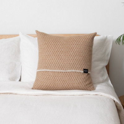 Native Natural Hoop Beige Wool Cushion 45X45Cm from B&Q