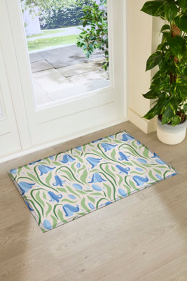 Artsy Doormats Bluebells Pattern  Doormat (90 X 60Cm) from B&Q