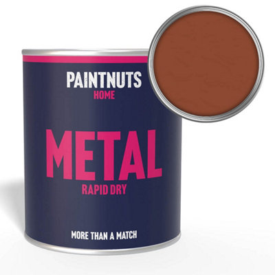 Paintnuts Rapid Dry Metal PaintCopper (Ral-8004)Gloss Finish1 Litre from B&Q