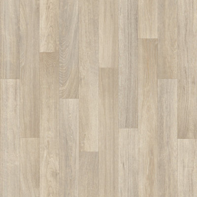 B&Q Beige Modern Wood Effect Anti-Slip Vinyl Flooring For Home, Shops, Offices, 2.8Mm Thick Vinyl Sheet-1M(3'3") X 2M(6'6")-2M²