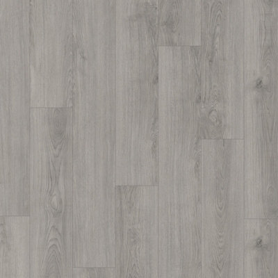 Ident Silver Oak Wood Effect Glue-Down Luxury Vinyl TilePlank(2mm Lvt) For Home & Contract Commercial UseCovers 4.75Sqm from B&Q