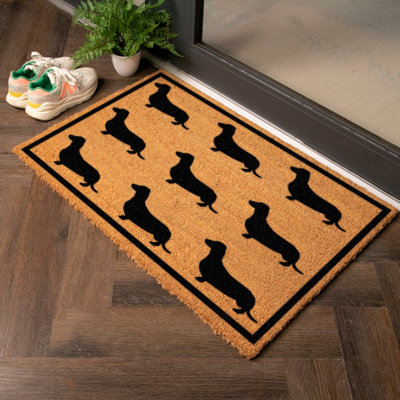 Artsy Doormats Dachshund Country Size Coir Doormat from B&Q
