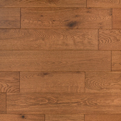  - Engineered Oak Flooring Avondale Wood Effect Brushed Uv Oiled (14mm Thick/ 125mm Wide)